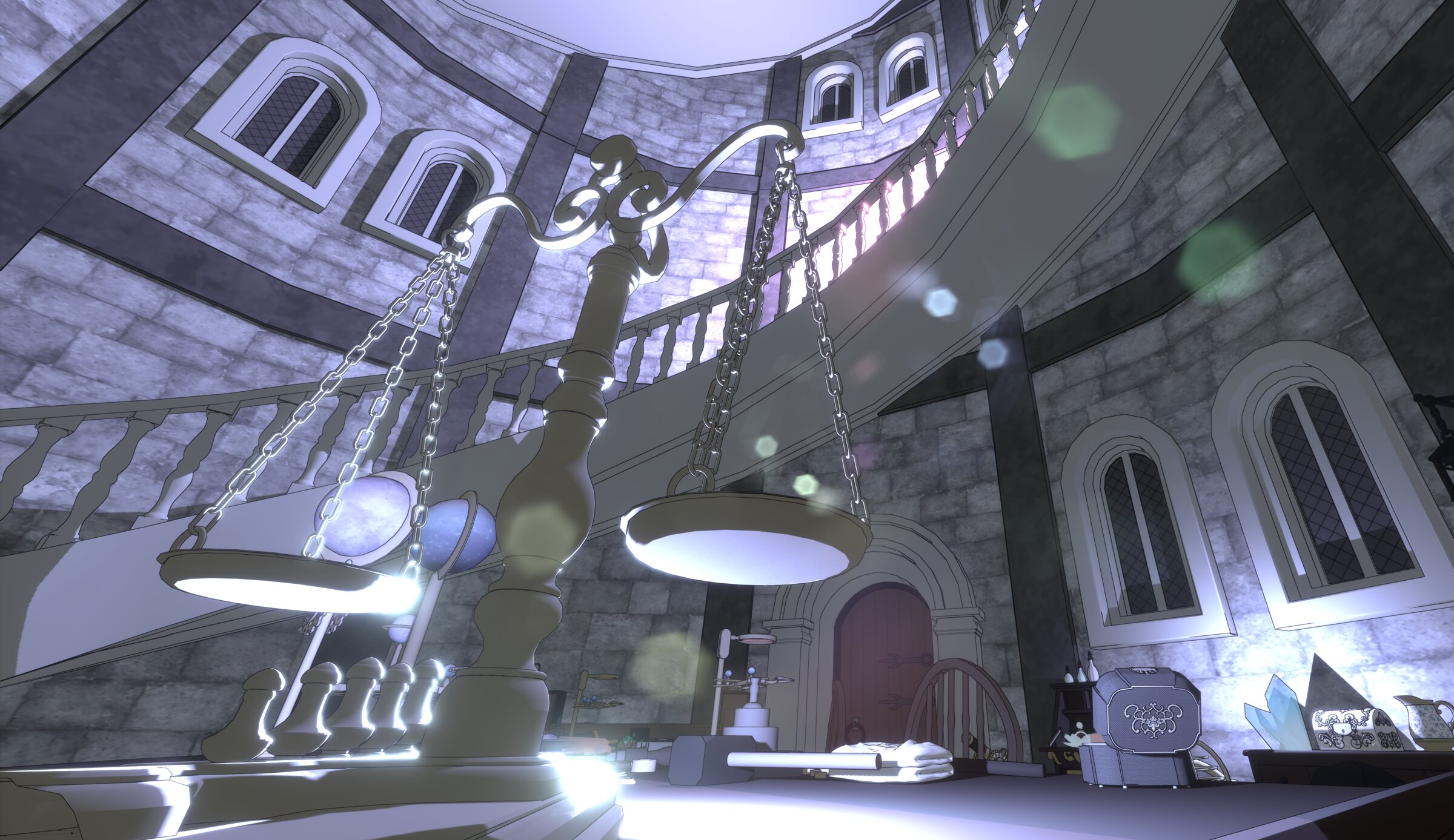Scene 1 — built with ABLUR