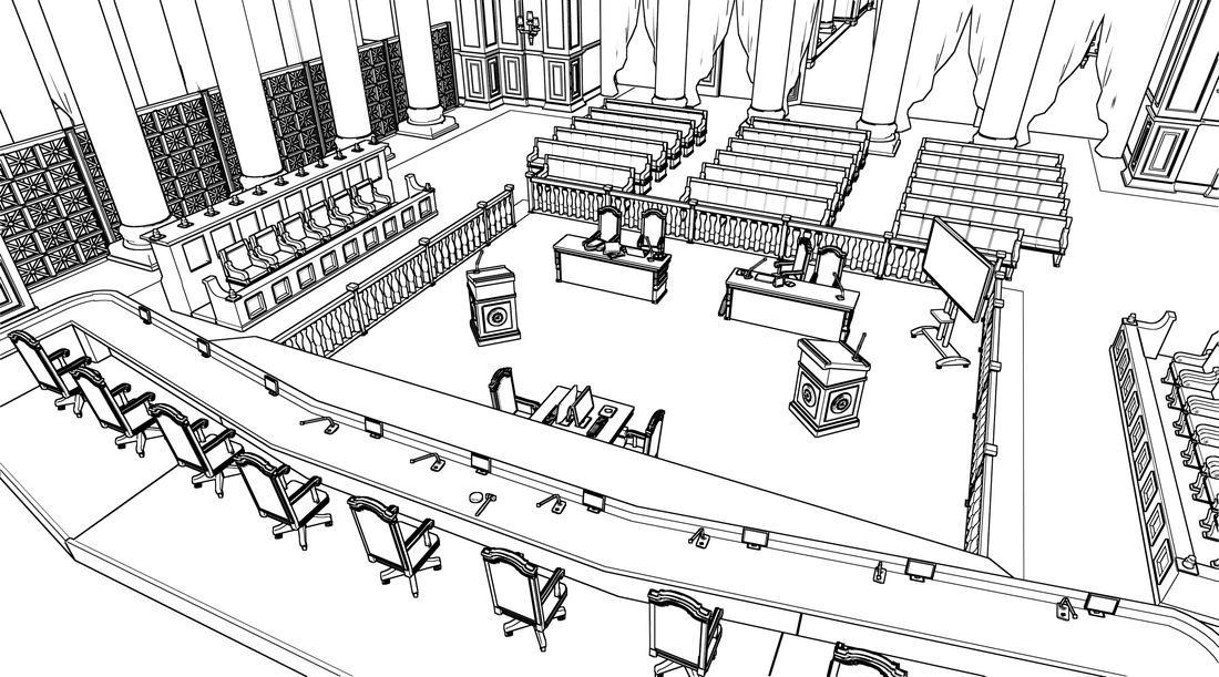 Outline layer of the exported background
