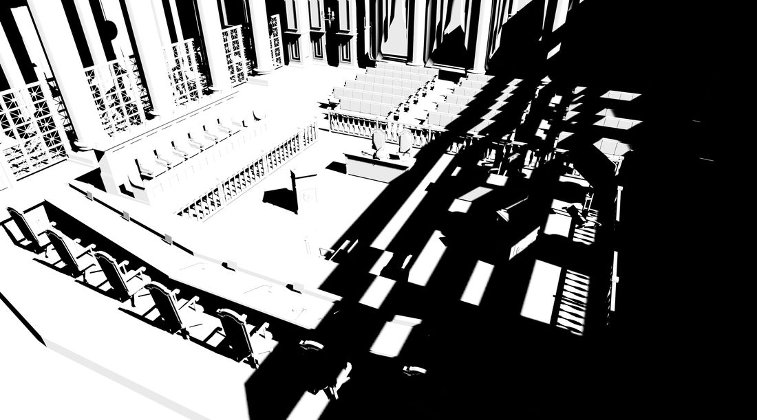 Shadow layer of the exported background