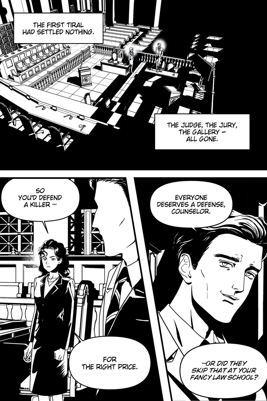 Sunyear's finished three-panel page
